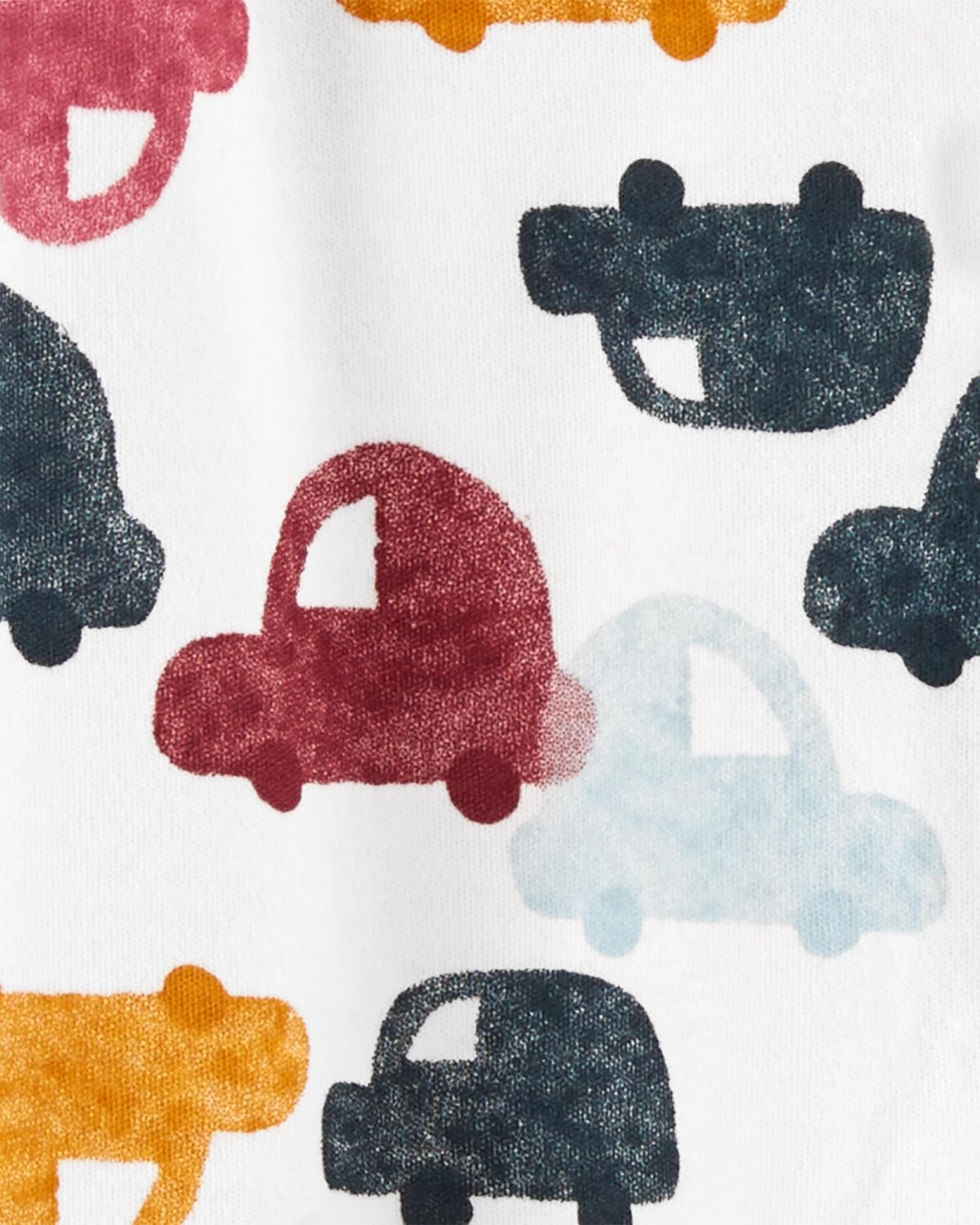 Pijama para dormir y jugar de algodón con cremallera bidireccional Baby Cars